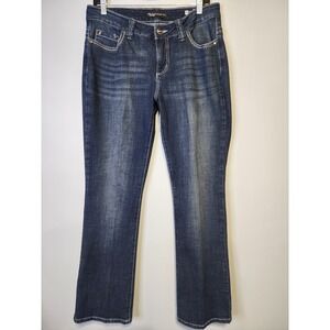 Lee Platinum Label Womans Size 12M MidRise Fit Barely Bootcut‎ Blue Denim Jeans